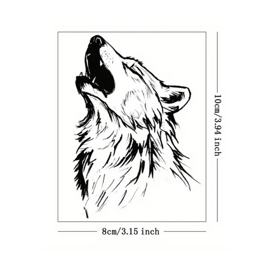 Realistic Howling Wolf Tattoos