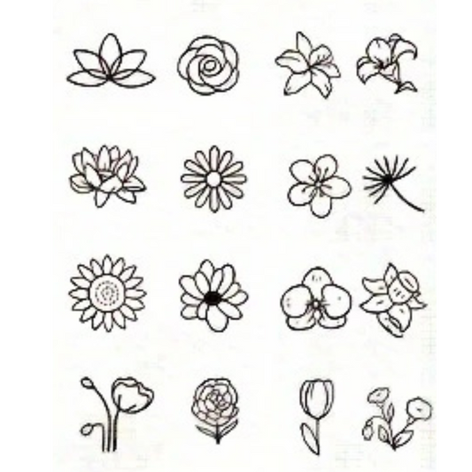 Set of Semi Permanent Tattoos