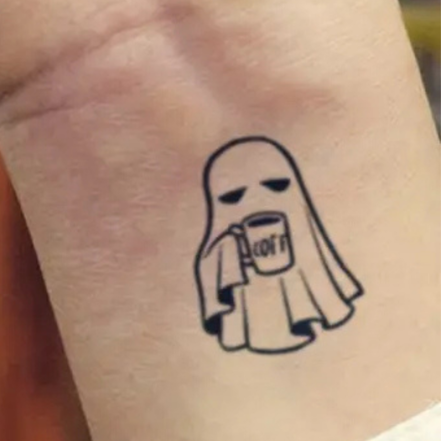 Semi-Permanent Cute Little Ghosts Tattoo
