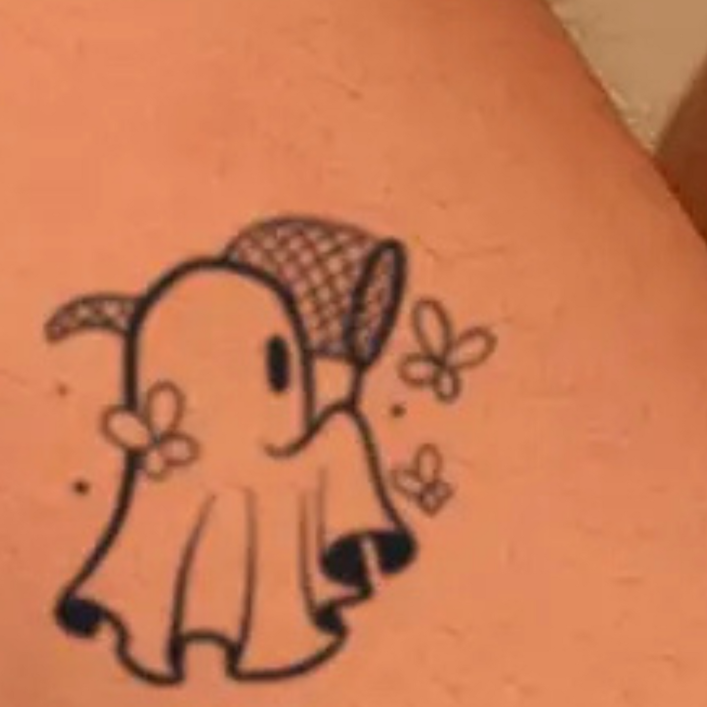 Semi-Permanent Cute Little Ghosts Tattoo
