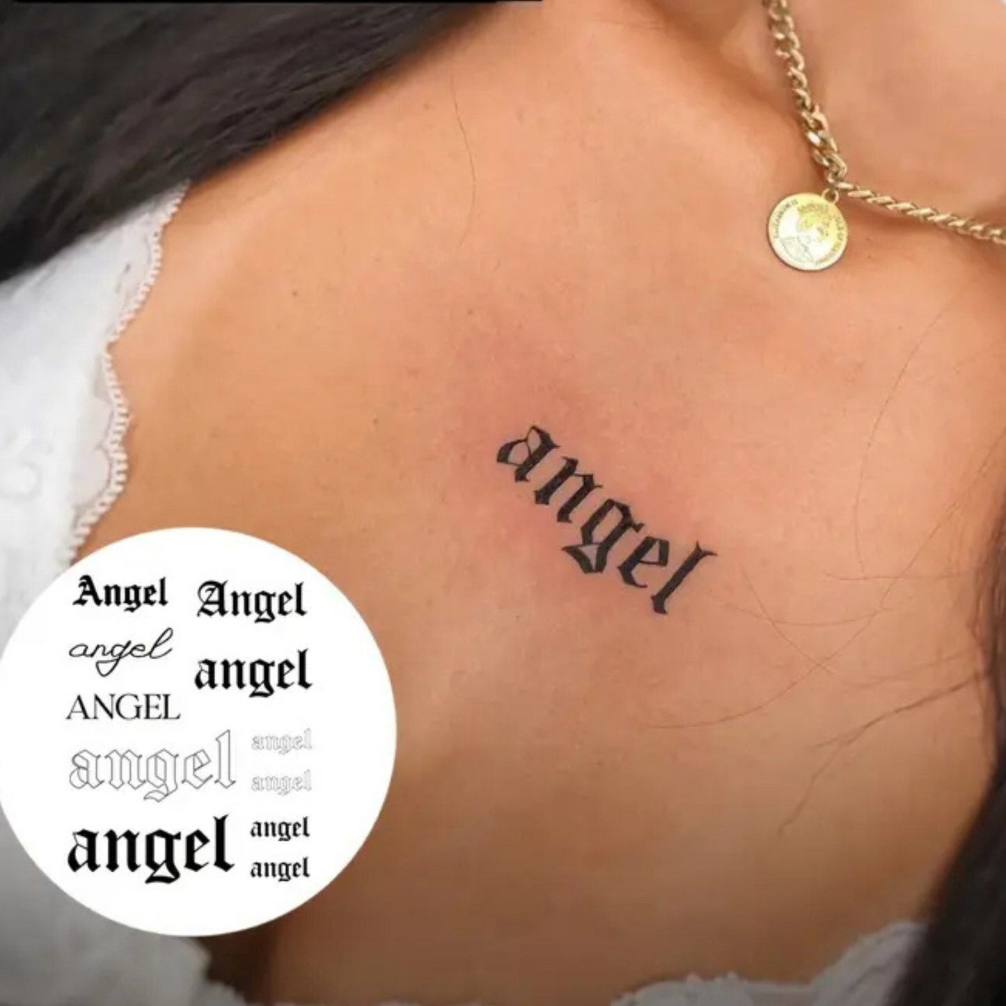 Temporary Tattoos - English Letter Design