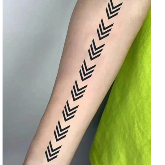 Unique Arrow Patterns Waterproof Temporary Tattoos