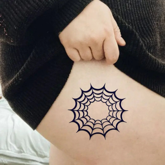 Spider Web Temporary Tattoo
