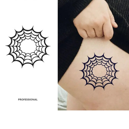 Spider Web Temporary Tattoo