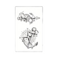 Herbal Waterproof Temporary Tattoo Stickers