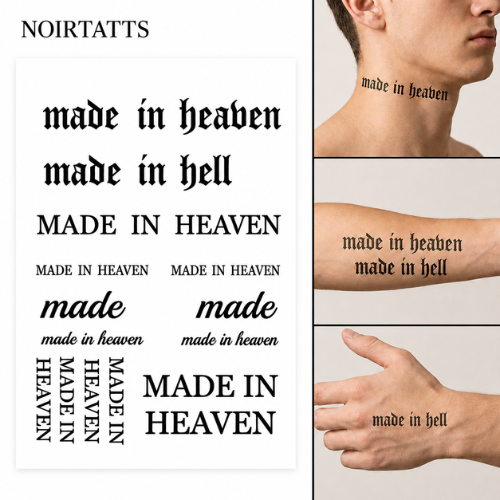 Set of Heaven Semi-Permanent Tattoos