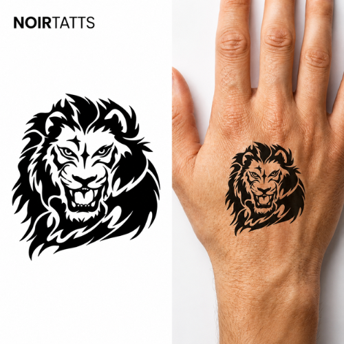 The Alpha Lion | Semi-Permanent Tattoo