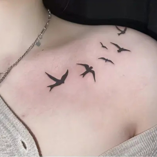 Flying Temporary Tattoo Stickers