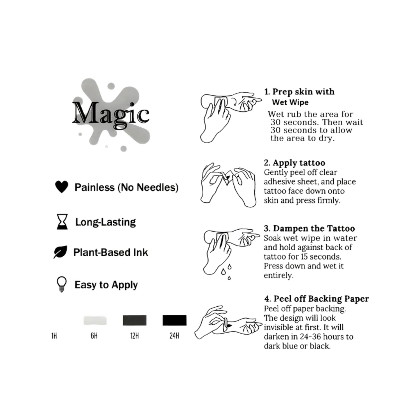 Temporary Tattoos - Eagle Inspired Design