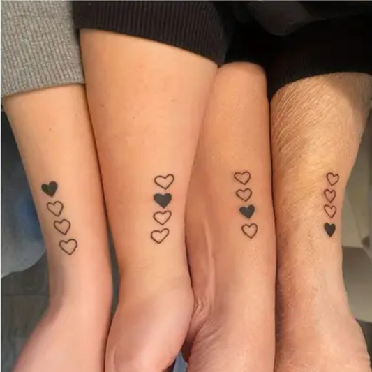 Temporary Tattoo Stickers - Star, Moon, Heart, Sun