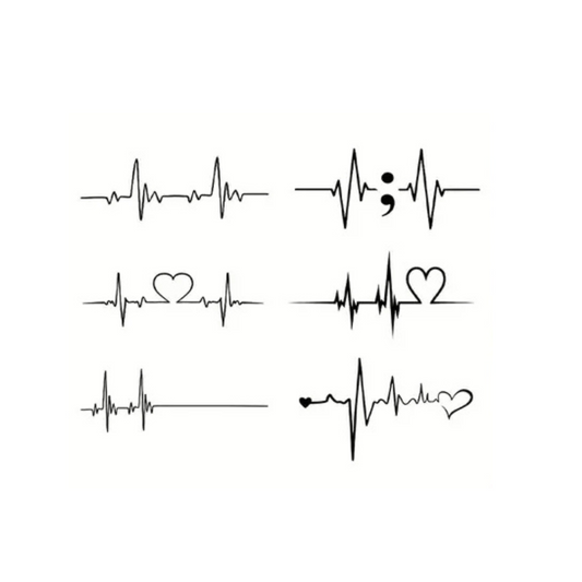 Non-Permanent ECG Heartbeat Design