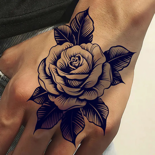 Semi Permanent Tattoo Rose