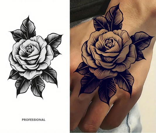 Semi Permanent Tattoo Rose