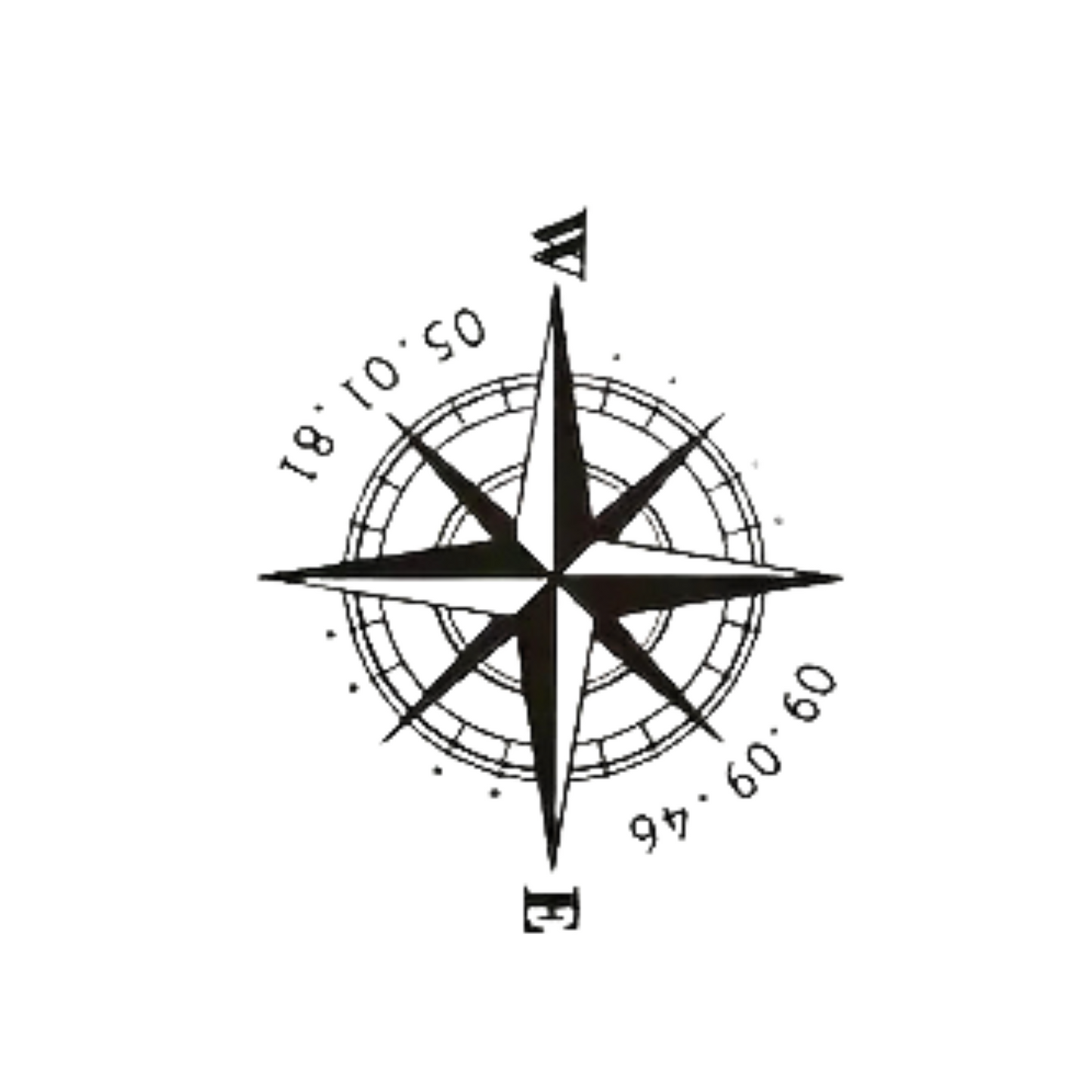 Compass Series Temporary Tattoo