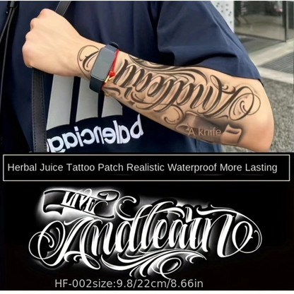 Bold Large Tattoo Long-lasting Waterproof