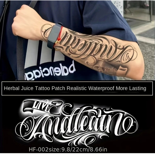 Bold Large Tattoo Long-lasting Waterproof