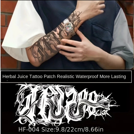 Bold Large Tattoo Long-lasting Waterproof