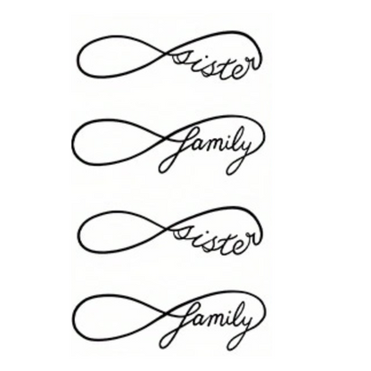 Mobius Ring Pattern Waterproof Tattoo