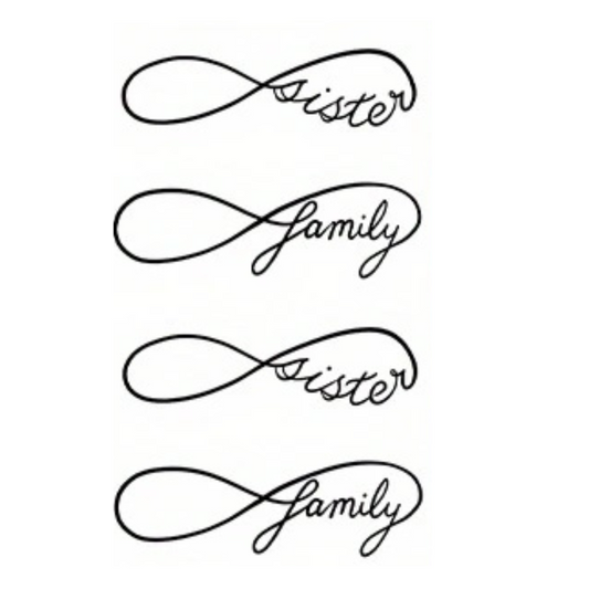 Mobius Ring Pattern Waterproof Tattoo