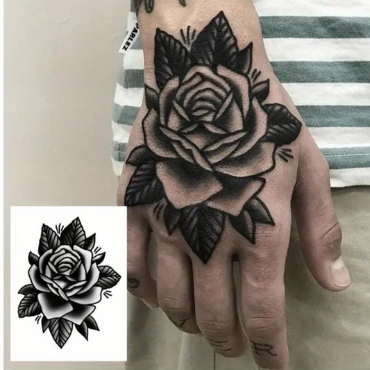 Semi-Permanent Rose Tattoo
