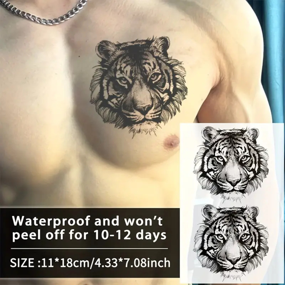 Realistic Lion Temporary Tattoo