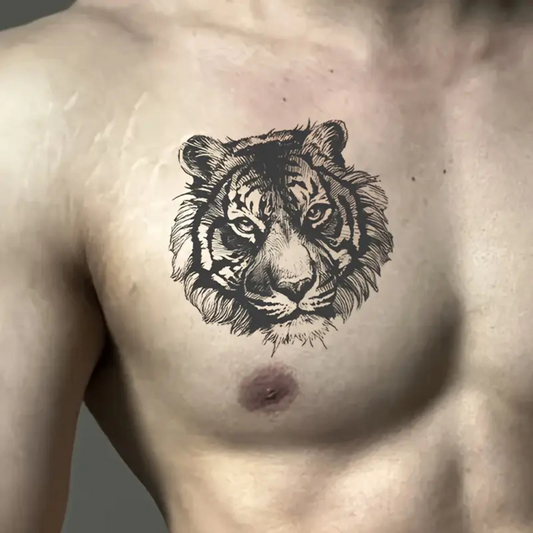Realistic Lion Temporary Tattoo