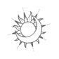 Semi-Permanent Tattoo, Sun, Moon & Stars