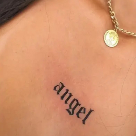 Temporary Tattoos - English Letter Design