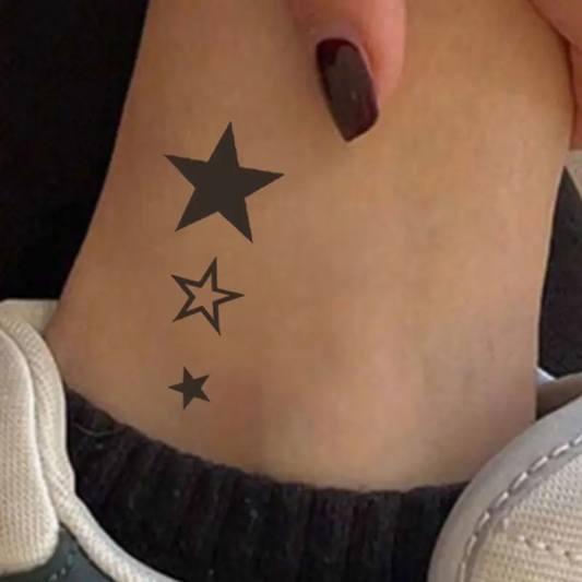 Star Pattern Waterproof Tattoos, Semi-Permanent