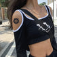 Temporary Tattoo with Star & Flame Design
