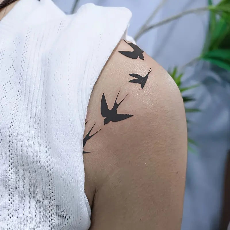 Flying Temporary Tattoo Stickers