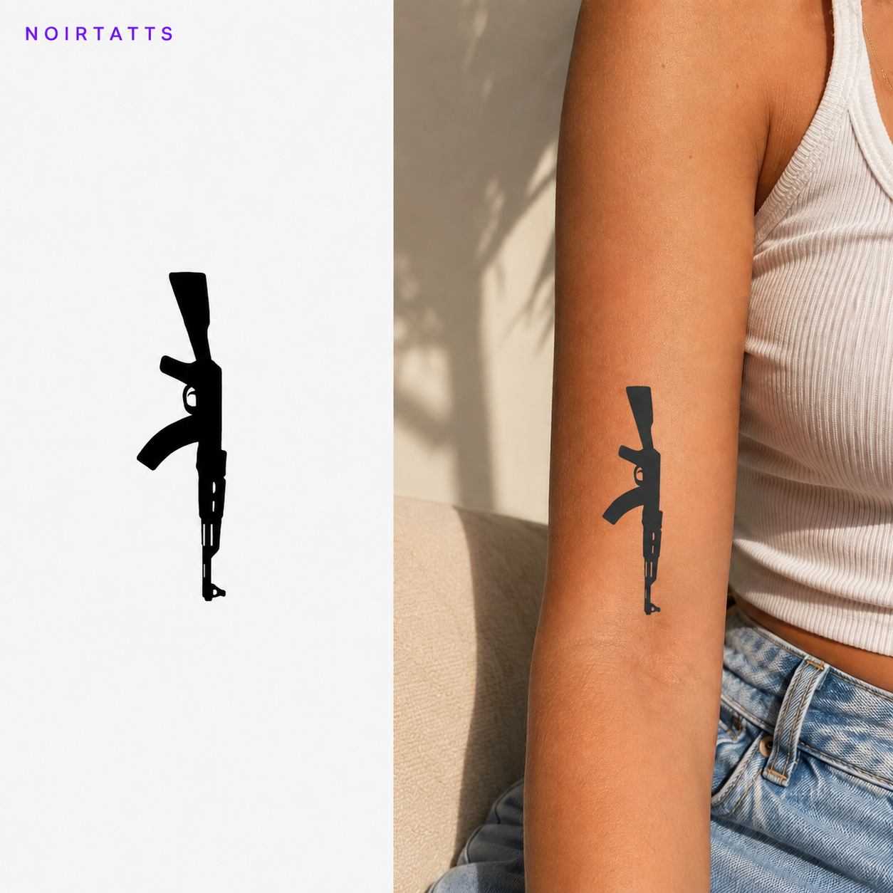 AK - 47 Semi-Permanent Tattoo