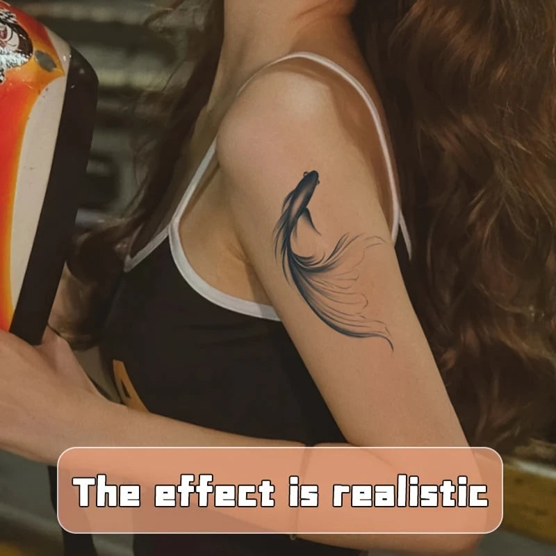 Fish Pattern Tattoo for Arms, Chest, and Back