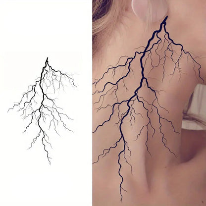 Semi Permanent Tattoo Lightning