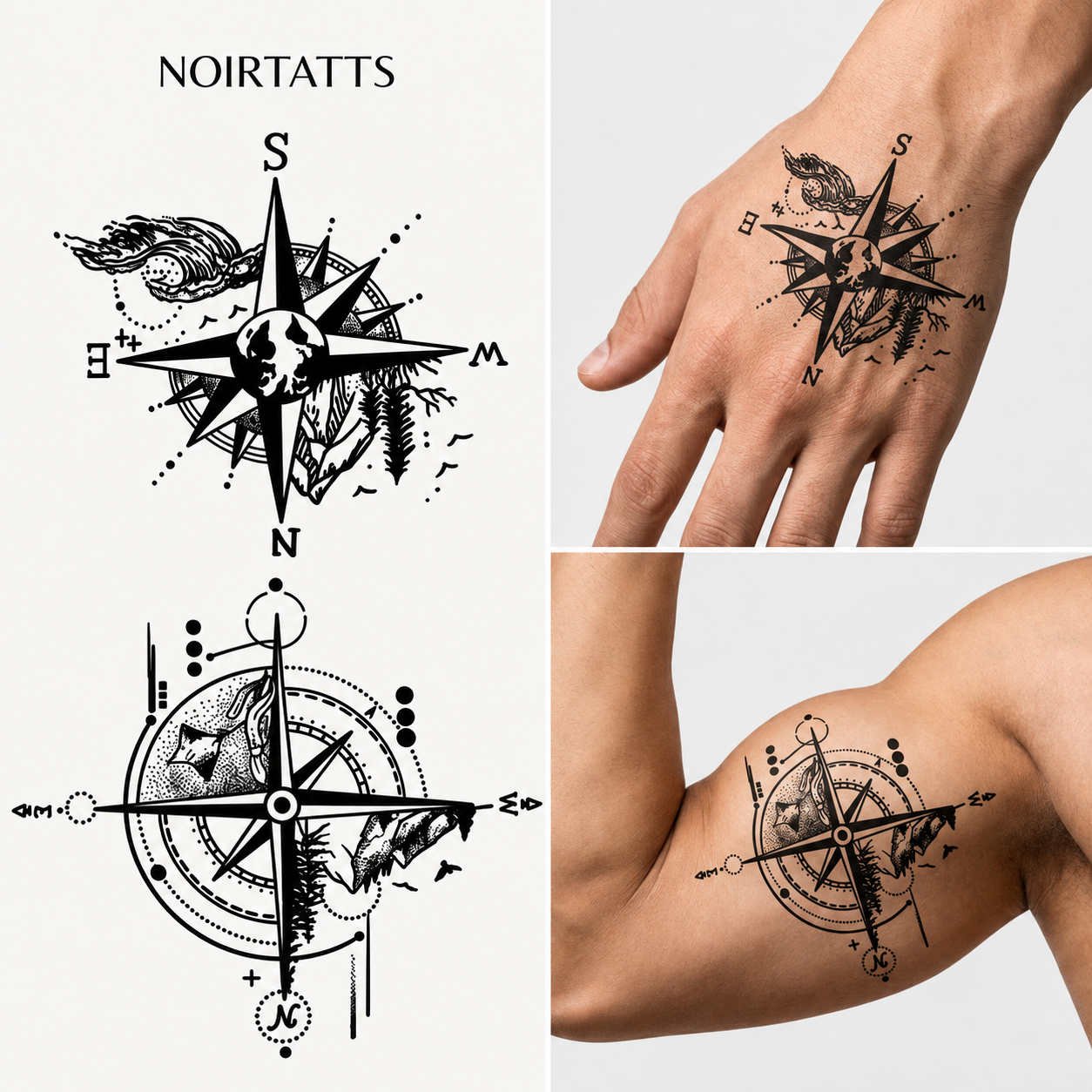 Ocean & Mountain Compass