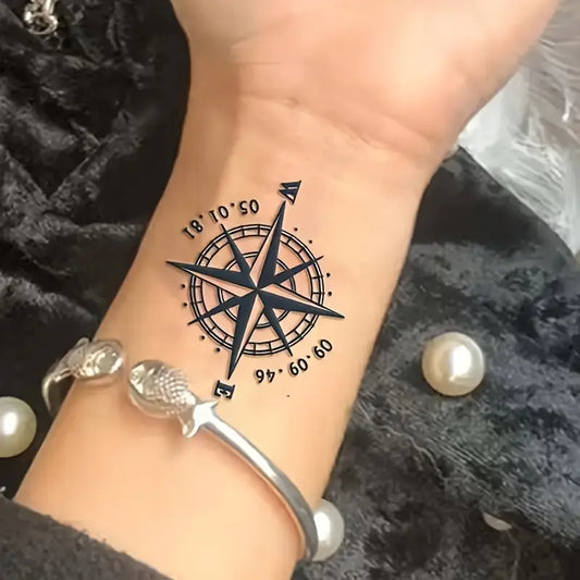 Compass Series Temporary Tattoo