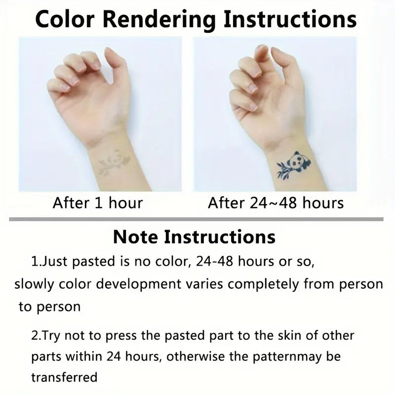 Temporary Tattoo Stickers for Wrist & Arm